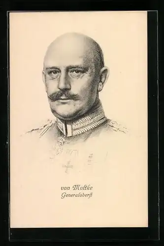 AK Heerführer Generaloberst von Moltke in Uniform