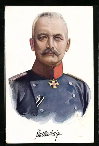 AK Heerführer von Falkenhayn in Uniform