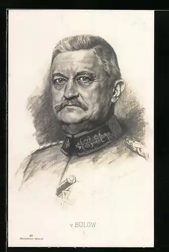 AK Heerführer von Bülow in Uniform