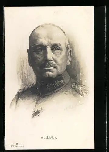 AK Heerführer von Kluck in Uniform