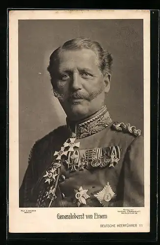 AK Heerführer Generaloberst von Einem in Uniform