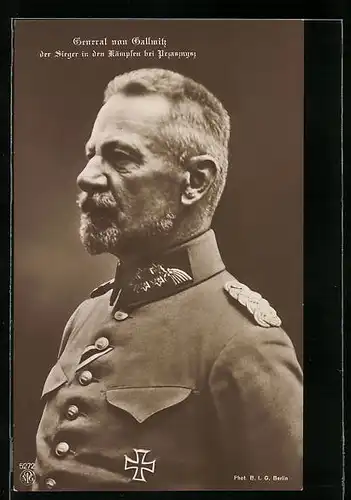 AK Heerführer General von Gallwitz, Der Sieger in den Kämpfen bei Przasznysz