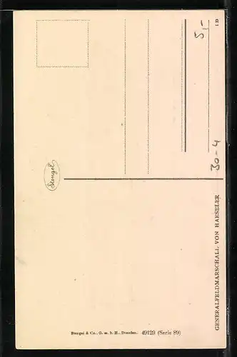 AK Heerführer Generalfeldmarschall von Haeseler