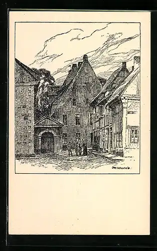 Künstler-AK Otto Ubbelohde: Hameln, Redenhof