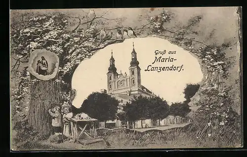 AK Maria-Lanzendorf, Kirche und Gnadenbild