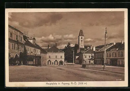 AK Aspang, am Hauptplatz
