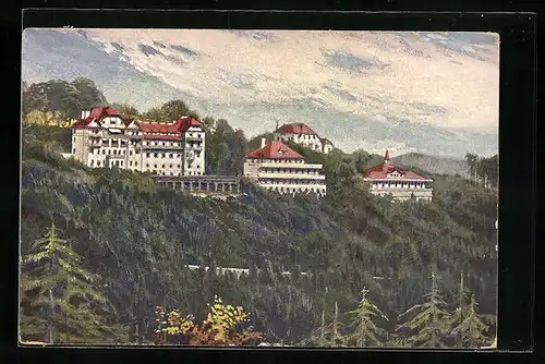 AK Grimmenstein, Blick zum Sanatorium