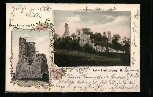 AK Stecklenberg i. H, Ruine, Ruine Lauenburg