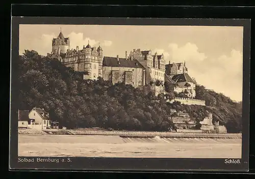 AK Bernburg a. S., Blick zum Schloss