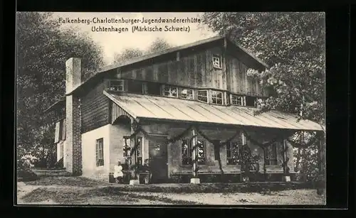 AK Uchtenhagen /Märkische Schweiz, Falkenberg-Charlottenburger-Jugendwandererhütte