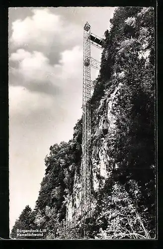 AK Bürgenstock, Lift an der Hametschwand