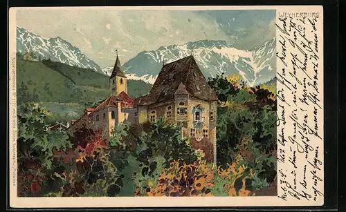 Künstler-AK Carl Schmidt: Weyherburg, Schlossansicht