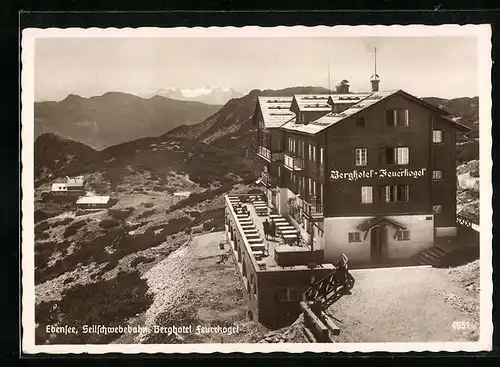AK Ebensee, Seilschwebebahn Berghotel Feuerkogel