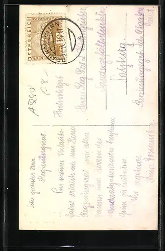 AK Braunau a. I., Partie an der Enknad mit Kirche