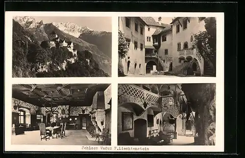 AK Vaduz, Schloss Vaduz, Innenansichten