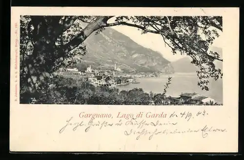 AK Gargnano /Lago di Garda, Panorama