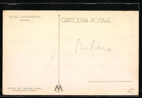 AK Milano, Hotel Continental