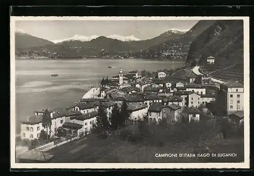 AK Campione d`Italia /Lago di Lugano, Panorama