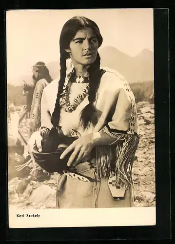 AK Schauspielerin Kati Szekely als Indianerin