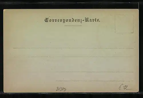 Mondschein-AK Toblach, Ortsansicht aus der Vogelschau