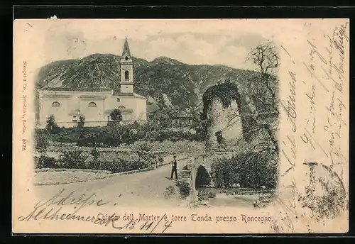 AK Roncegno, Chiesa dell Marter e torre Tonda