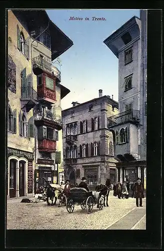 AK Trento, Ortspartie mit Geschäften