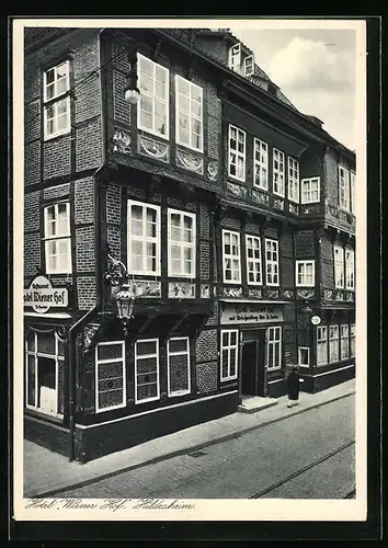 AK Hildesheim, Hotel Wiener Hof von Fr. Roeder