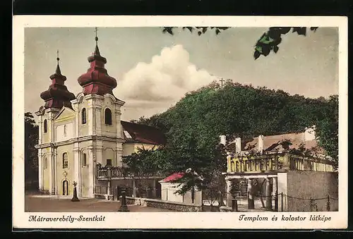 AK Matraverebèly-Szentkut, Templom ès kolostor latkèpe