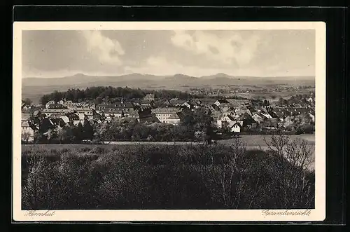 AK Herrnhut, Gesamtansicht aus der Vogelschau