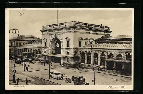 AK Mannheim, Der Hauptbahnhof