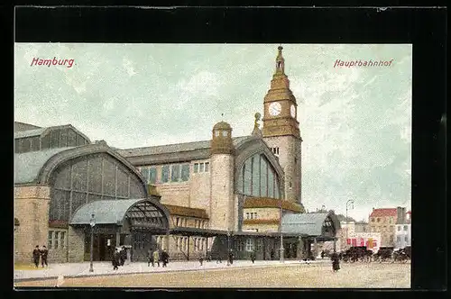 AK Hamburg-St.Georg, Der Hauptbahnhof