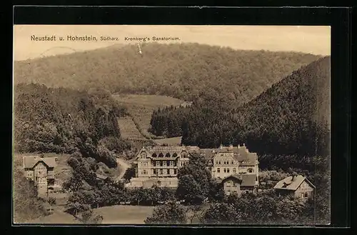 AK Neustadt und Hohnstein im Südharz, Kronberg`s Sanatorium