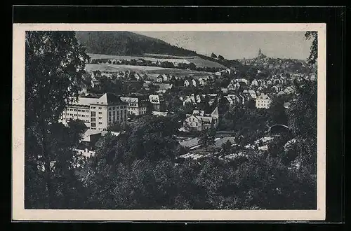 AK Oberschlema im sächs. Erzgeb., Konzertplatz aus der Vogelschau