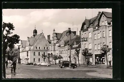 AK Doberlug-Kirchhain, Rathaus am Markt im Ortsteill Kirchhain