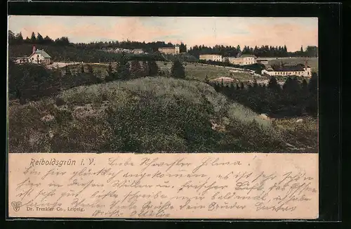 AK Reiboldsgrün i. V., Ortsansicht aus der Ferne