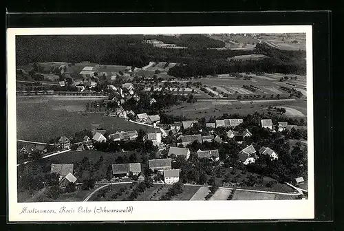 AK Martinsmoos (Schwarzwald), Gesamtansicht aus der Vogelschau