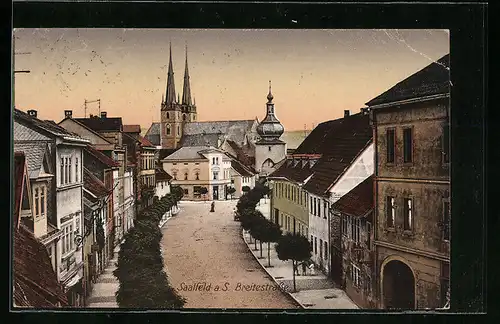 AK Saalfeld a. S., Breitestrasse