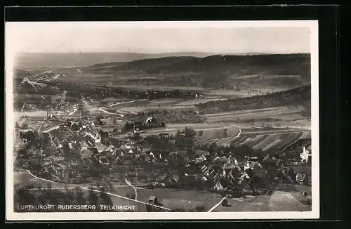 AK Rudersberg, Teilansicht aus der Vogelschau