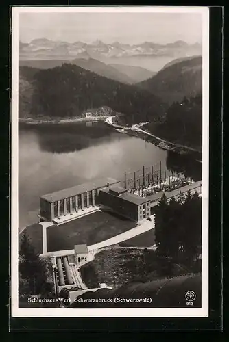 AK Schwarzabruck (Schwarzwald), Schluchsee-Werk vom Flugzeug aus