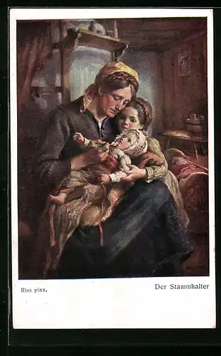Künstler-AK Thomas Riss: Der Stammhalter