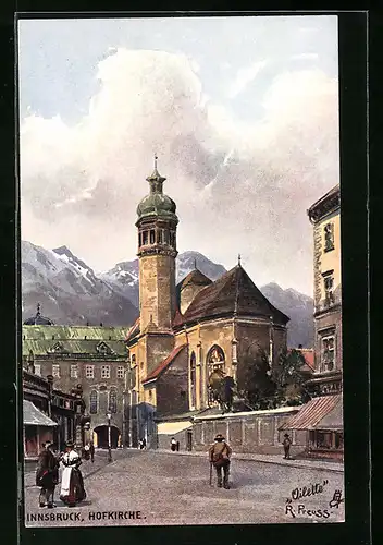 Künstler-AK Rudolf Preuss: Innsbruck, Hofkirche