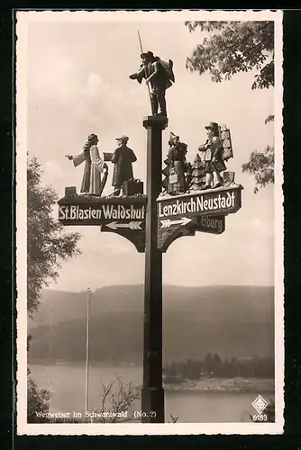 AK St. Blasin Waldshut, Wegweiser im Schwarzwald