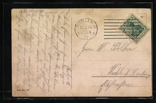 AK Berlin, Hallesches Tor mit Strassenbahn