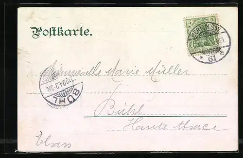 AK Berlin, Strassenbahn an der Neue Wache