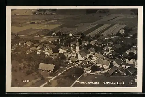 AK Mettmach, Teilansicht, Fliegeraufnahme