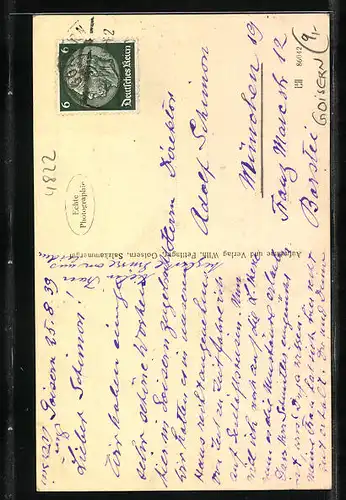 AK Goisern, Strasse Kirchengasse mit Kirche