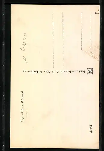 AK Steyr a. d. Enns, Grünmarkt durch Tor