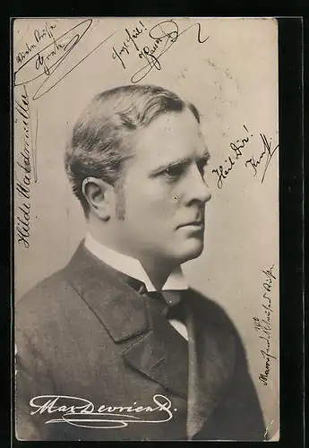 AK Schauspieler Max Devrient nachdenklich schauend