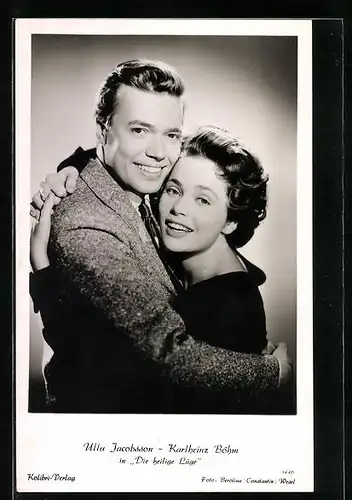 AK Schauspieler Ulla Jacobsson und Karlheinz Böhm