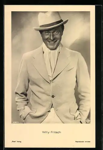 AK Schauspieler Willy Fritsch mit Hut